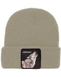Goorin Bros - Singled Out Wolf Patch Beanie - Lyst