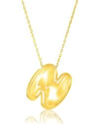 Simona - Bubble Initial Pendant Necklace - Lyst