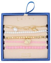 Leith - 5-Pack Beaded Sea Life Bracelet Set - Lyst