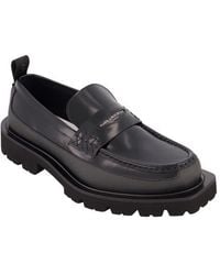 Karl Lagerfeld - Label Lug Sole Penny Loafer - Lyst