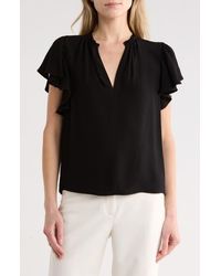 Ulla Johnson - Lilo Flutter Sleeve Top - Lyst