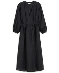 Alex Mill - Lauren Long Sleeve Linen Wrap Dress - Lyst