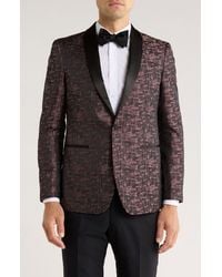 John Varvatos - Geometric Patterned Shawl Lapel Dinner Jacket - Lyst