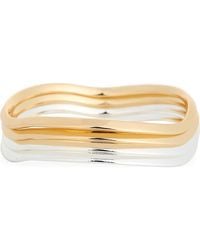 Leith - 4-Pack Two-Tone Bangle Set - Lyst