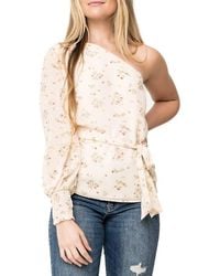 Gibsonlook - Floral One-Shoulder Blouse - Lyst