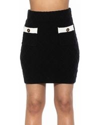 Alexia Admor - Pattern Knit Miniskirt - Lyst