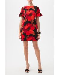 Trina Turk - Darling Ruffle Sleeve Shift Dress - Lyst
