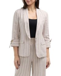 Ellen Tracy - Linen Blend Blazer - Lyst