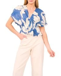 Parker - The Halle V-Neck Cinch Waist Top - Lyst