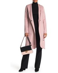 SOIA & KYO Wool Blend Coat - Pink