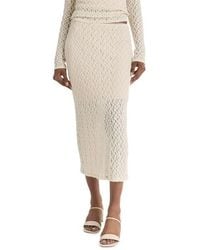 Vince - Floral Lace Skirt - Lyst