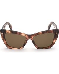 Tom Ford - Wyatt 56Mm Gradient Cat Eye Sunglasses - Lyst