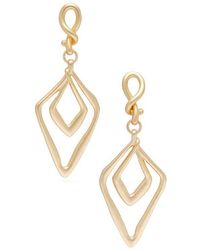 Saachi - Diamond Duo Dangle Drop Earrings - Lyst