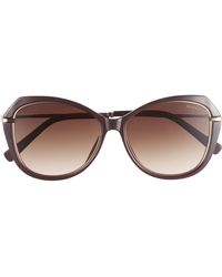 Kenneth Cole - 57mm Geometric Sunglasses - Lyst
