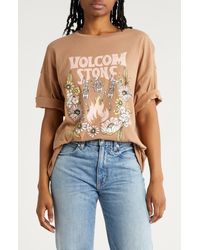 Volcom - Time To Boogie Cotton Graphic T-shirt - Lyst