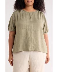 Max Studio - Bubble Short Sleeve Top - Lyst