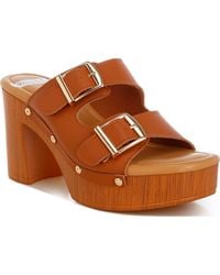 Rag & Co - Kenna Double Buckle Strap Platform Sandal - Lyst