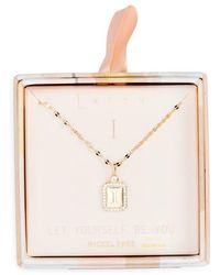 Leith - Initial Pendant Necklace - Lyst