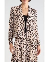 L'Agence - Atmore Leopard Print Double Breasted Blazer - Lyst