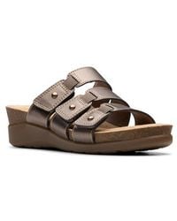 Clarks - Calenne Lily Slide Sandal - Lyst