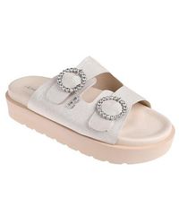 Bebe - Platform Slide Sandal - Lyst