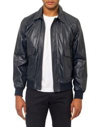 PINOPORTE - Leather Bomber Jacket - Lyst