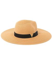 Vince Camuto - Grossgrain Panama Hat - Lyst