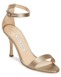 Manolo Blahnik - Chaos Ankle Strap Sandal - Lyst