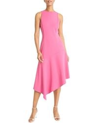 Maggy London - Sleeveless Asymmetric Hem Midi Dress - Lyst