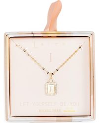 Leith - Initial Pendant Necklace - Lyst