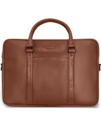 CHAMPS - Compact Leather Slim Briefcase - Lyst