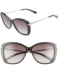 Longchamp - 56Mm Gradient Lens Butterfly Sunglasses - Lyst