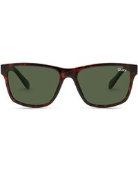 Quay - On Tour 43mm Square Polarized Sunglasses - Lyst