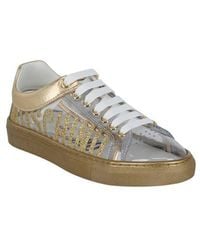 Moschino - Metallic Low Top Sneaker - Lyst