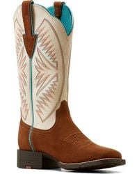 Ariat - Round Up Ruidoso Leather Cowboy Boot - Lyst
