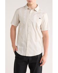 Hurley - Short Sleeve Stretch Cotton Button-Down Shirt - Lyst