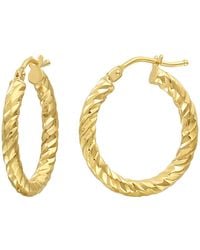Bony Levy - Blg 14k Gold Hoop Earrings - Lyst