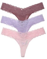 Be Wicked - Mila 3-Pack Lace Thongs - Lyst