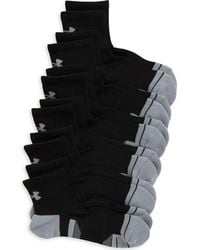 Under Armour - Performance Tech 6-Pack Quarter Socks - Lyst