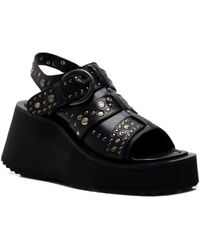 Free People - Ace Studded Wedge Sandal - Lyst