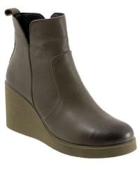 BUENO - Laura Platform Wedge Bootie - Lyst