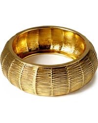 Panacea - Textured Dome Hinge Bangle - Lyst