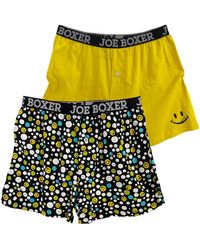 Joe Boxer Knit Boxers - Yellow