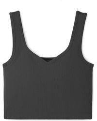 Rhone - Embrace Seamless Rib Crop Top - Lyst