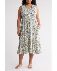Melrose and Market - Sleeveless Ruffle Neck Dress - Lyst