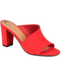 Journee Collection - Allea Block Heel Mule - Lyst