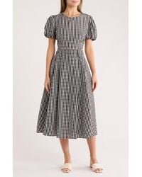MELLODAY - Puff Sleeve Cutout Maxi Dress - Lyst