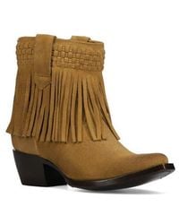 Frye - Sacha Fringe Bootie - Lyst