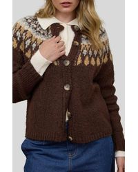 Blu Pepper - Pattern Cardigan - Lyst