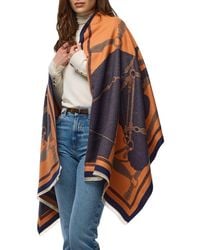 Saachi - Horse Lover Reversible Print Scarf - Lyst